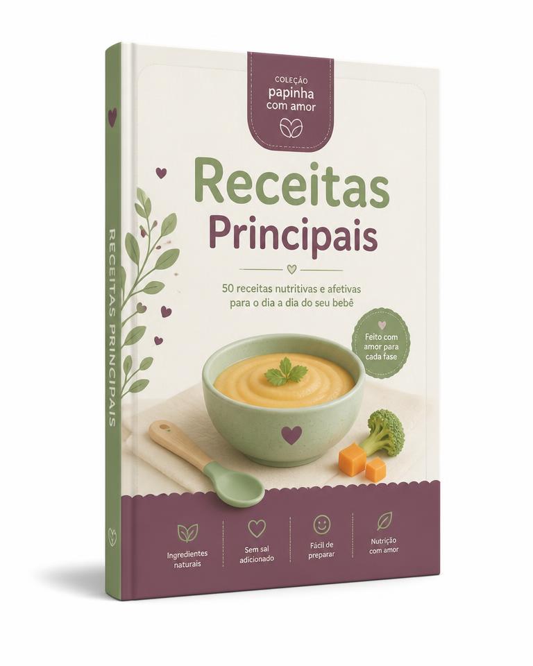 Capa do material Receitas principais do NutriBaby